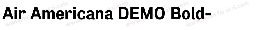Air Americana DEMO Bold字体转换